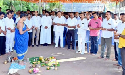 ದಿ| ಕೆ.ಸೇಸಪ್ಪ ಕೋಟ್ಯಾನ್ ಸ್ಮಾರಕ ವೃತ್ತ ನಿರ್ಮಾಣಕ್ಕೆ ಶಿಲಾನ್ಯಾಸ