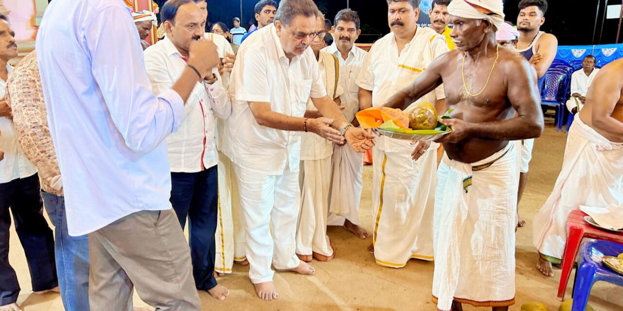 ಸಂಗಬೆಟ್ಟು ಮಾಜಿ ಸಚಿವರ ಭೇಟಿ