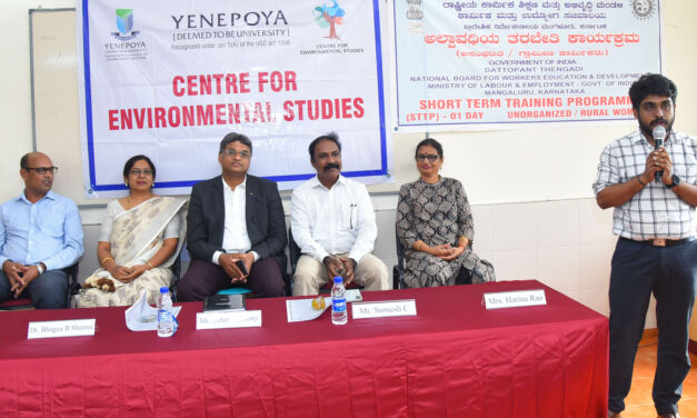 ಯೆನೆಪೋಯ ವಿಶ್ವವಿದ್ಯಾಲಯ: ಸ್ವಯಂ ಉದ್ಯೋಗದ ಕುರಿತು ಒಂದು ದಿನದ ತರಬೇತಿ ಕಾರ್ಯಗಾರ