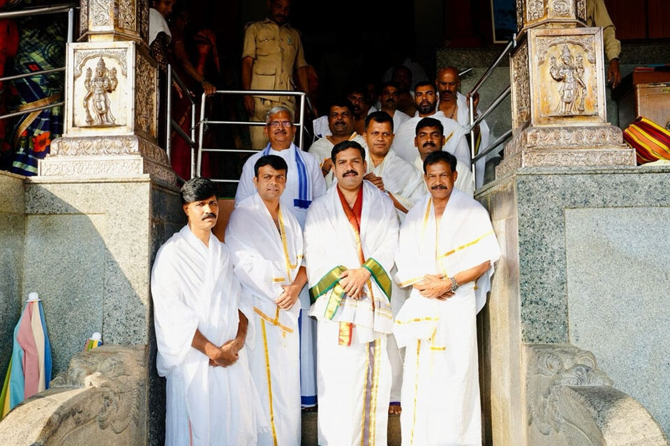 ಶ್ರೀಕ್ಷೇತ್ರ ಧರ್ಮಸ್ಥಳಕ್ಕೆ ಬಿ.ವೈ.ವಿಜಯೇಂದ್ರ ಭೇಟಿ