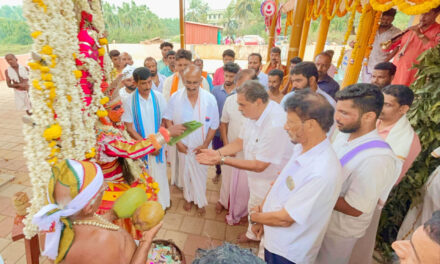 ಶ್ರೀ ಕೊವೆ ಶಾಸ್ತಾರ ವಿಷ್ಣುಮೂರ್ತಿ ದೇವಸ್ಥಾನದ ನೇಮೋತ್ಸವಕ್ಕೆ ಮಾಜಿ ಸಚಿವರ ಭೇಟಿ