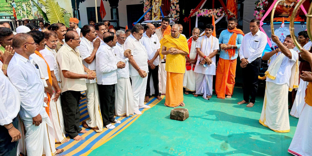 ಸರಪಾಡಿ ಶ್ರೀ ಶರಭೇಶ್ವರ ದೇವಸ್ಥಾನದ ಬ್ರಹ್ಮಕಲಶೋತ್ಸವದ ಹೊರೆಕಾಣಿಕೆ