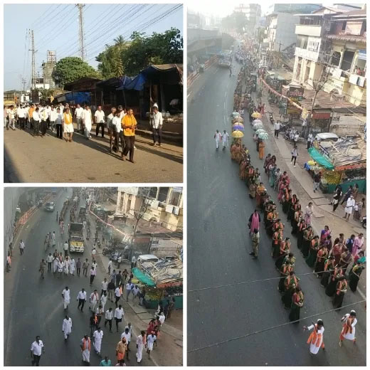 ಬಿ.ಸಿ.ರೋಡು ಹಸಿರು ಹೊರೆ ಕಾಣಿಕೆ ಮೆರವಣಿಗೆ