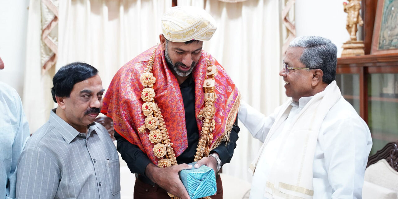 ರೋಹನ್ ಬೋಪಣ್ಣ ಅವರನ್ನು ಸಿ.ಎಂ.ಸಿದ್ಧರಾಮಯ್ಯ ಭೇಟಿಯಾಗಿ ಅಭಿನಂದಿಸಿದರು