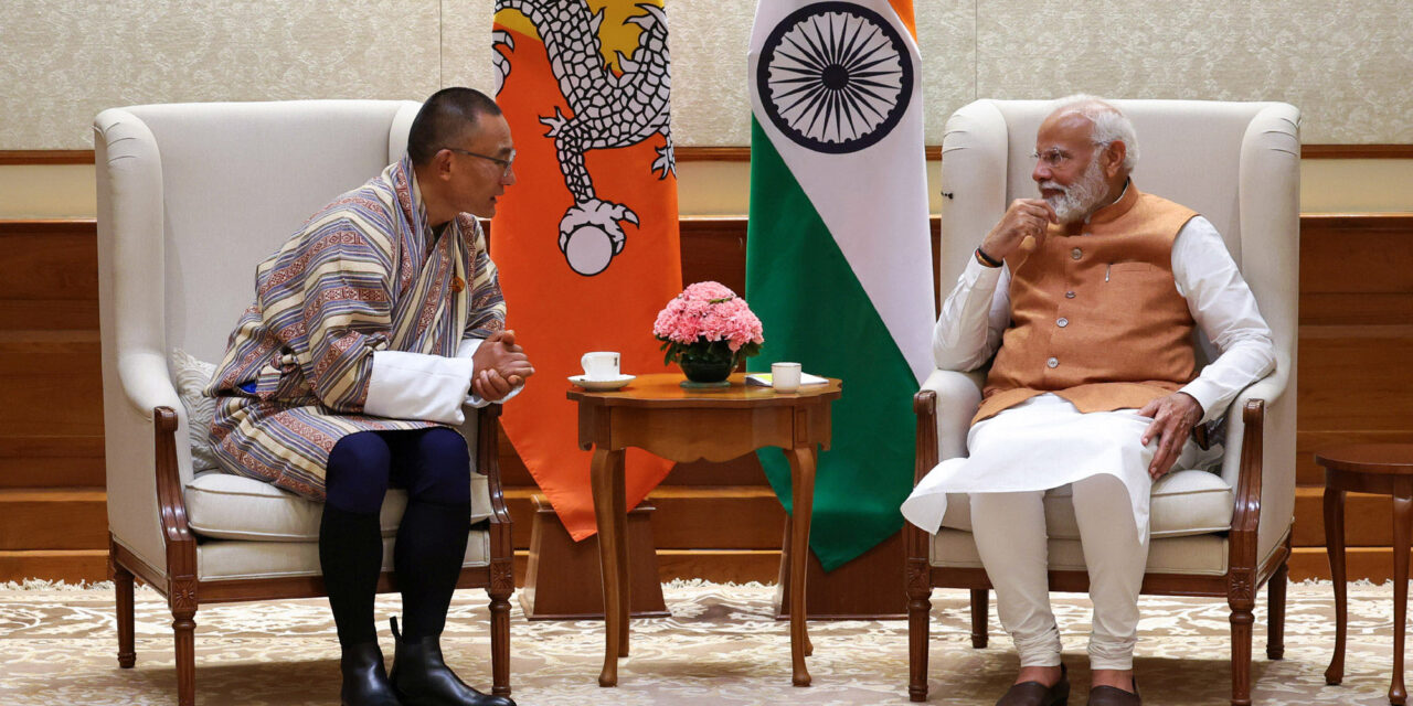 ಪ್ರಧಾನಿ ಮೋದಿ ಅವರನ್ನು ಭೇಟಿ ಮಾಡಿದ ಭೂತಾನ್ ಪ್ರಧಾನಿ