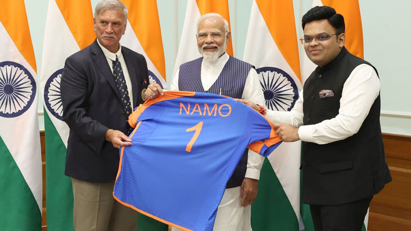 T20 ವಿಶ್ವಕಪ್‌ ಗೆಲುವಿನ ಸಂಭ್ರಮ – ಬಿಸಿಸಿಐನಿಂದ ಮೋದಿಗೆ ʻನಮೋ ನಂ.1ʼ ಟೀ ಶರ್ಟ್‌ ಗಿಫ್ಟ್‌!