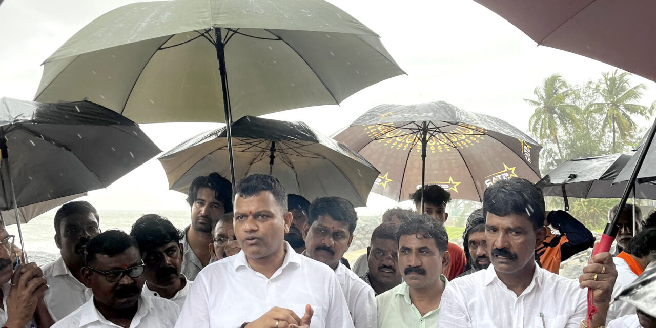 ಉಳ್ಳಾಲ ಸೋಮೇಶ್ವರ ಕಡಲ್ಕೊರೆತ ಪ್ರದೇಶಗಳಿಗೆ ಭೇಟಿ ನೀಡಿದ ಸಂಸದ ಕ್ಯಾಪ್ಟನ್ ಬ್ರಿಜೇಶ್ ಚೌಟ