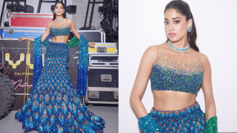 ಅಂಬಾನಿ ಸಂಗೀತ ಕಾರ್ಯಕ್ರಮದಲ್ಲಿ ಮಿಂಚಿದ ಜಾನ್ವಿ ಕಪೂರ್