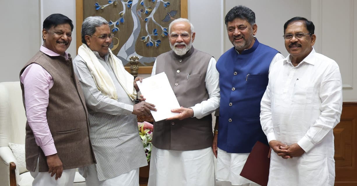 ಸಿ.ಎಂ.ಸಿದ್ಧರಾಮಯ್ಯ ಅವರು ಪ್ರಧಾನ ಮಂತ್ರಿ ಅವರನ್ನು ಭೇಟಿ