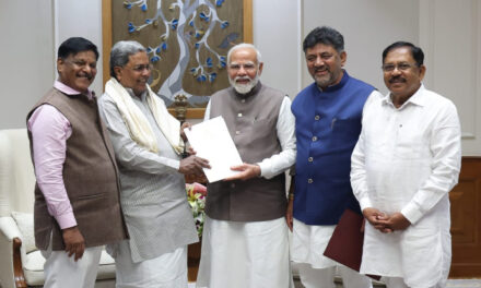 ಸಿ.ಎಂ.ಸಿದ್ಧರಾಮಯ್ಯ ಅವರು ಪ್ರಧಾನ ಮಂತ್ರಿ ಅವರನ್ನು ಭೇಟಿ
