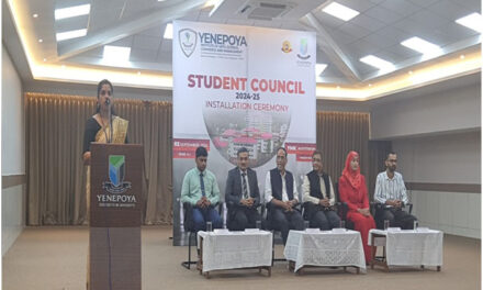 Mangaluru: Installation of Student Council 2024-25 held at The Yenepoya Institute of Arts, Science, Commerce and Management, Kulur Campus