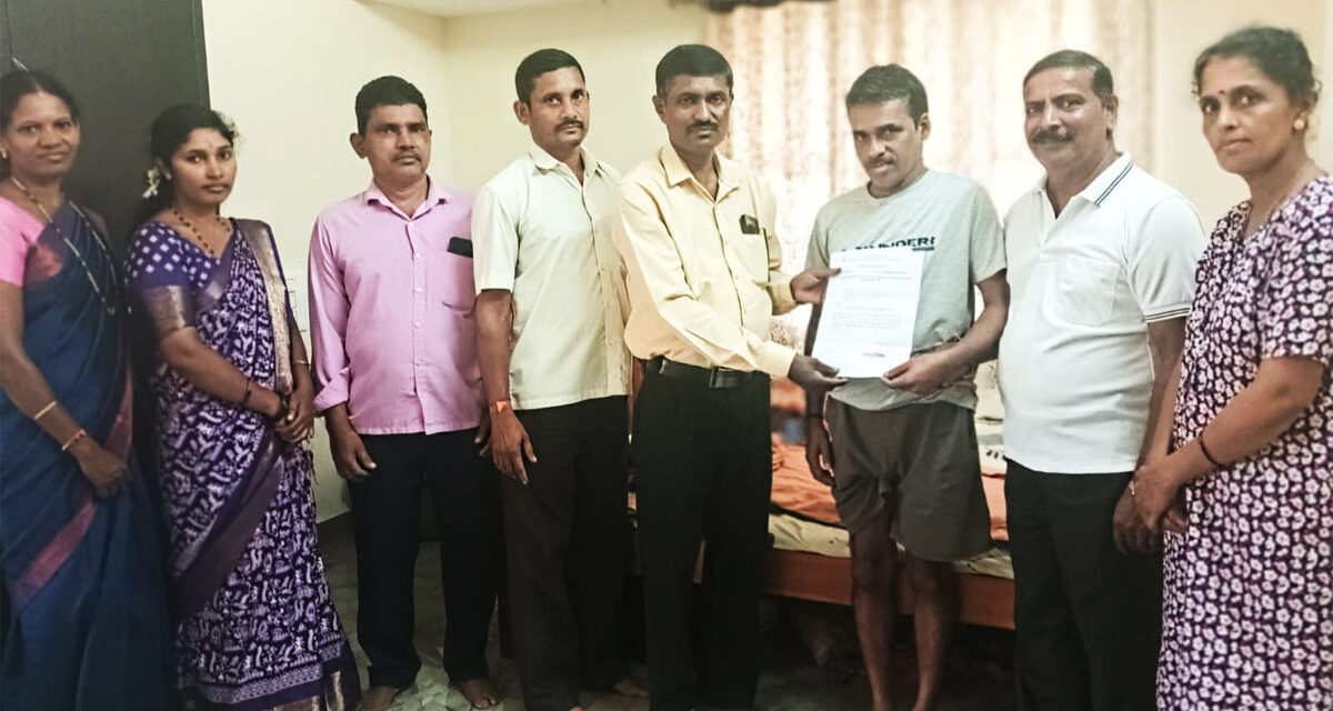 ಗ್ರಾಮಾಭಿವೃದ್ಧಿ ಯೋಜನೆಯ ಕ್ರಿಟಿಕಲ್ ಫಂಡ್ ನಿಂದ ರೂ. 30000/- ಸಹಾಯಧನ ಹಸ್ತಾಂತರ