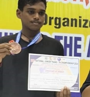 ಭಾರತೀಯ  ಸಾಂಪ್ರದಾಯಿಕ ಯುದ್ಧ ಕಲೆ ಥಾಂಗ್ – ತಾ ರಾಷ್ಟ್ರ ಮಟ್ಟದ ಕ್ರೀಡಾಕೂಟದಲ್ಲಿ ಕಂಚು ಗೆದ್ದ ಗ್ರಾಮೀಣ ಪ್ರತಿಭೆ