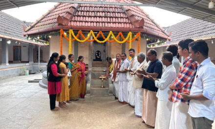 ನರಿಕೊಂಬು ಏರಮಲೆ ಶರನ್ನವರಾತ್ರಿ ಉತ್ಸವಕ್ಕೆ ದೀಪ ಬೆಳಗಿಸಿ,  ಗದ್ದುಗೆ ಏರಿಸಿ ಚಾಲನೆ