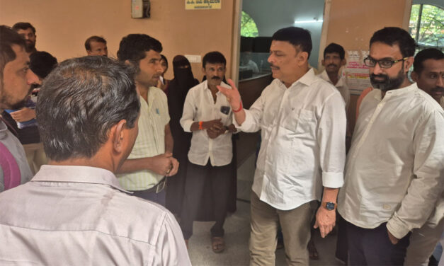 ಆಹಾರ ಶಾಖೆಗೆ ಬಂಟ್ವಾಳ ಶಾಸಕ ರಾಜೇಶ್ ನಾಯ್ಕ್ ಉಳಿಪ್ಪಾಡಿಗುತ್ತು ದಿಢೀರ್ ಭೇಟಿ