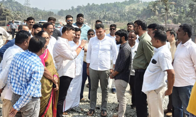 ಬಂಟ್ವಾಳ – ಉಪ್ಪಿನಂಗಡಿ ಹೆದ್ದಾರಿ ಕಾಮಗಾರಿ ವೀಕ್ಷಣೆ ನಡೆಸಿದ ಸಂಸದ ಕ್ಯಾ. ಬ್ರಿಜೇಶ್ ಚೌಟ