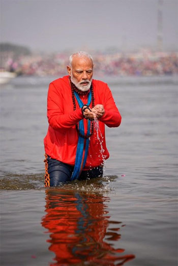 ಸಂಗಮದಲ್ಲಿ ನಡೆಯುವ ಸ್ನಾನವು ದೈವಿಕ ಸಂಪರ್ಕದ ಕ್ಷಣವಾಗಿದೆ: ಪ್ರಧಾನಿ