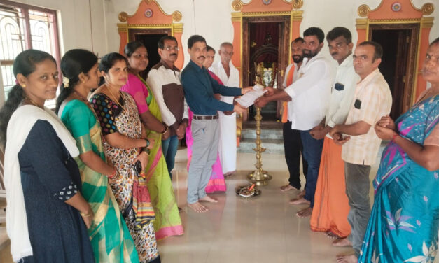 ರೂ. 2 ಲಕ್ಷ ಅನುದಾನ ಮೊತ್ತದ ಮಂಜೂರಾತಿ ಪತ್ರ ಹಸ್ತಾಂತರ