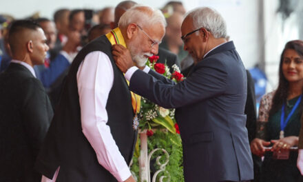 ಪ್ರಧಾನಮಂತ್ರಿ ನರೇಂದ್ರ ಮೋದಿ ಅವರು ರಾಷ್ಟ್ರೀಯ ದಿನಾಚರಣೆಯಲ್ಲಿ ಮಾರಿಷಸ್‌ ನ ಅತ್ಯುನ್ನತ ನಾಗರಿಕ ಪ್ರಶಸ್ತಿಯನ್ನು ಸ್ವೀಕರಿಸಿದರು