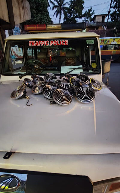 BCROAD:  ಕರ್ಕಶ ಹಾರ್ನ್ ವಿರುದ್ಧ ಬಿ.ಸಿ.ರೋಡಿನಲ್ಲಿ ಕಾರ್ಯಾಚರಣೆ