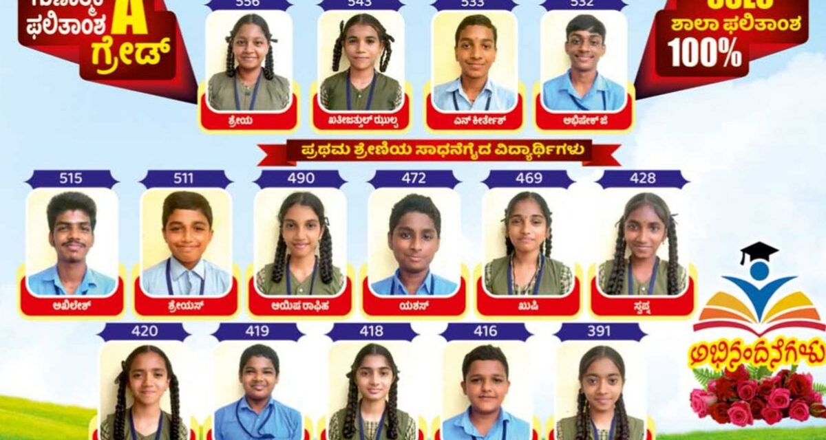 ಗೋಳ್ತಮಜಲು ಸರಕಾರಿ ಪ್ರೌಢಶಾಲೆಗೆ ಎಸ್. ಎಸ್. ಎಲ್. ಸಿ. ಪರೀಕ್ಷೆಯಲ್ಲಿ ಶೇ. 100% ಫಲಿತ್ತಾಂಶ