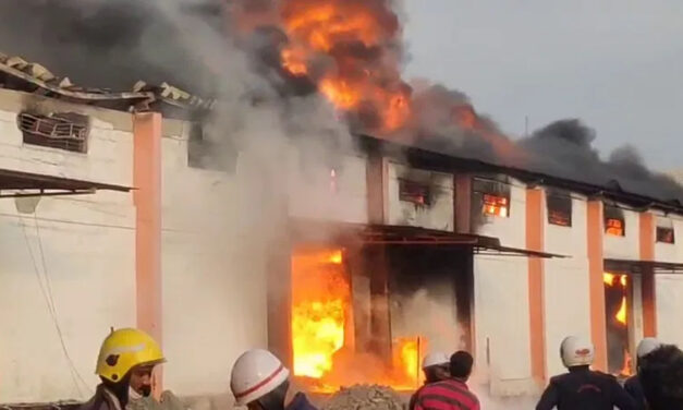 ನೆಲಮಂಗಲ: ಹೊತ್ತಿ ಉರಿದ ಗೋದಾಮು – 30 ಕೋಟಿ ಮೌಲ್ಯದ ಆಯಿಲ್‌ ಬೆಂಕಿಗಾಹುತಿ