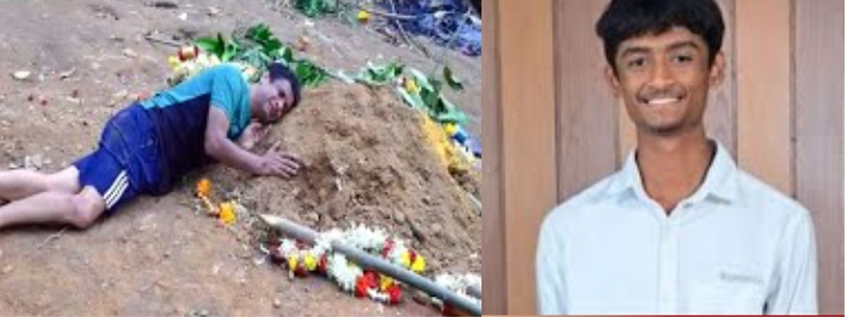 ಬೆಂಗಳೂರು ಕಾಲ್ತುಳಿದಲ್ಲಿ RCB ಅಭಿಮಾನಿ ಸಾವು – ಮಗನ ಸಮಾಧಿ ಮೇಲೆ ಮಲಗಿ ತಂದೆ ಗೋಳಾಟ