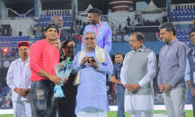 ವಿಶ್ವಶ್ರೇಷ್ಠ ಜಾವೆಲಿನ್ ಎಸೆತಗಾರರ ಕ್ರೀಡಾ ಪ್ರದರ್ಶನ ವೀಕ್ಷಿಸಿದ ಸಿ.ಎಂ.