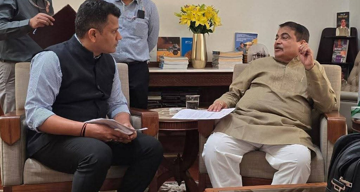 ಸಂಸದ ಕ್ಯಾ| ಬ್ರಿಜೇಶ್ ಚೌಟ ಅವರು ಕೇಂದ್ರ ಸಚಿವ  Nitin Gadkari ಅವರನ್ನು ಭೇಟಿ