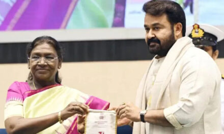 ಮಲಯಾಳಂ ನಟ ಮೋಹನ್‌ಲಾಲ್‌ಗೆ ದಾದಾ ಸಾಹೇಬ್ ಫಾಲ್ಕೆ ಪ್ರಶಸ್ತಿ ಪ್ರದಾನ