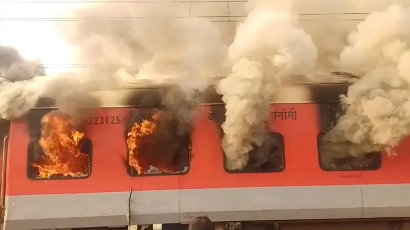 ಪಂಜಾಬ್‌ : ಗರೀಬ್ ರಥ ಎಕ್ಸ್‌ಪ್ರೆಸ್‌ ರೈಲಿನಲ್ಲಿ ಬೆಂಕಿ