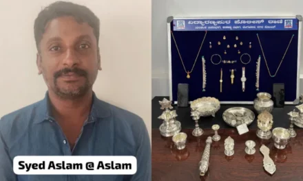 ನಟೋರಿಯಸ್ ಕಳ್ಳ ಅರೆಸ್ಟ್ – 22.5 ಲಕ್ಷ ರೂ. ಮೌಲ್ಯದ ಚಿನ್ನಾಭರಣ ವಶ