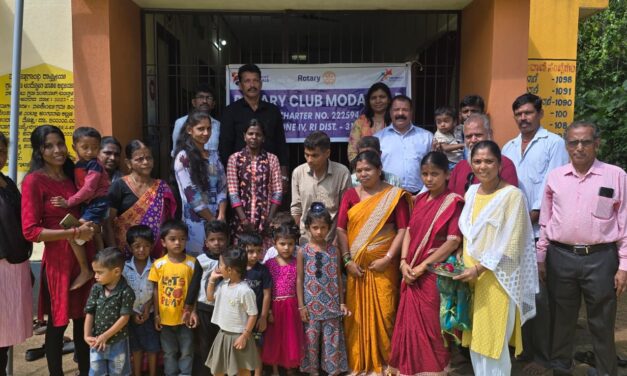 ರೋಟರಿ ಕ್ಲಬ್ ಮೊಡಂಕಾಪು ವತಿಯಿಂದ ನರಿಕೊಂಬು ದೊಂಪದಬಲಿ ಅಂಗನವಾಡಿ ಕೇದ್ರ ಅಂಗಳಕ್ಕೆ ಇಂಟರ್ ಲಾಕ್ ಅಳವಡಿಕೆ