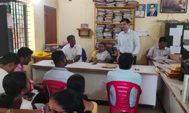 ವೀರಕಂಭ ಗ್ರಾಮ ಪಂಚಾಯತ್ ವತಿಯಿಂದ ಪಂಚಾಯತಿನ ತಾತ್ಕಾಲಿಕ ಪಂಪು ಚಾಲಕರ ತುರ್ತು ಸಭೆ