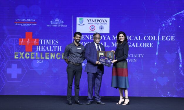 Yenepoya Shines in Excellence Awarded for Advanced Multispecialty & Robotic Care at Times Health Excellence 2025