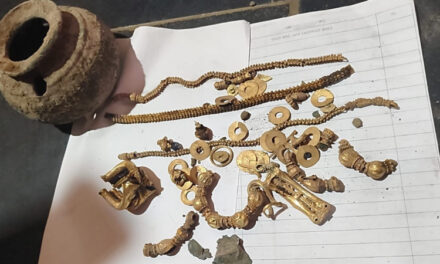 ಐತಿಹಾಸಿಕ ಲಕ್ಕುಂಡಿಯಲ್ಲಿ ಅಂದಾಜು 1 ಕೆ.ಜಿ ಚಿನ್ನಾಭರಣಗಳ ನಿಧಿ ಪತ್ತೆ