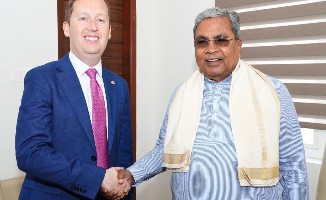 ಭಾರತದಲ್ಲಿನ ಅಮೆರಿಕನ್ ರಾಯಭಾರಿ ಸರ್ಜಿಯೊ ಗೋರ್ ಅವರು  ಸಿ.ಎಂ.ಭೇಟಿ