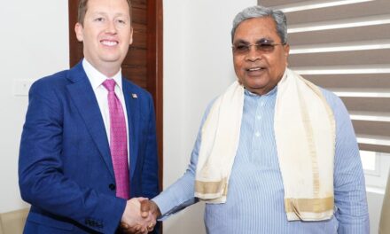 ಭಾರತದಲ್ಲಿನ ಅಮೆರಿಕನ್ ರಾಯಭಾರಿ ಸರ್ಜಿಯೊ ಗೋರ್ ಅವರು  ಸಿ.ಎಂ.ಭೇಟಿ