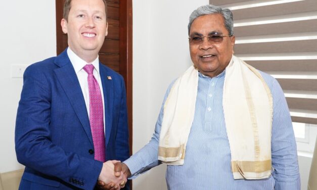 ಭಾರತದಲ್ಲಿನ ಅಮೆರಿಕನ್ ರಾಯಭಾರಿ ಸರ್ಜಿಯೊ ಗೋರ್ ಅವರು  ಸಿ.ಎಂ.ಭೇಟಿ