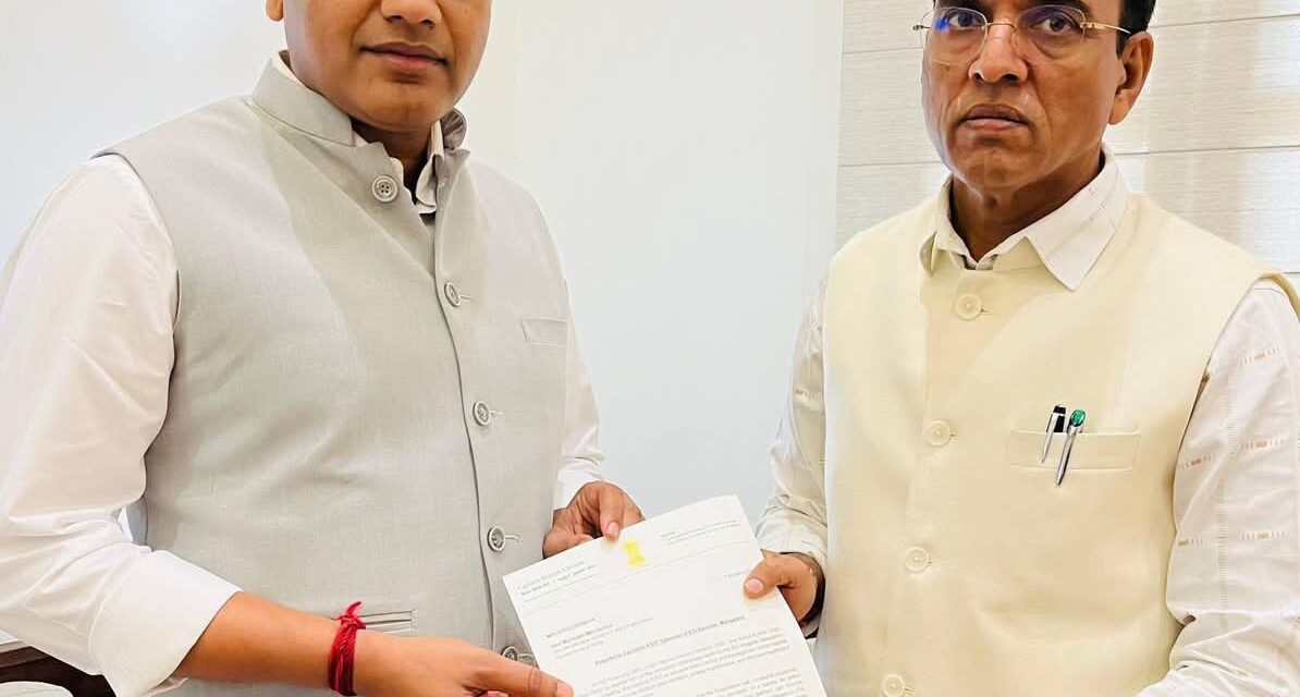 ಸಂಸದರಾದ ಕ್ಯಾಪ್ಟನ್ ಬ್ರಿಜೇಶ್ ಚೌಟ ಅವರು ಕೇಂದ್ರ ಕಾರ್ಮಿಕ ಮತ್ತು ಉದ್ಯೋಗ ಸಚಿವ ಶ್ರೀಯುತ Mansukh Mandaviya ಭೇಟಿ