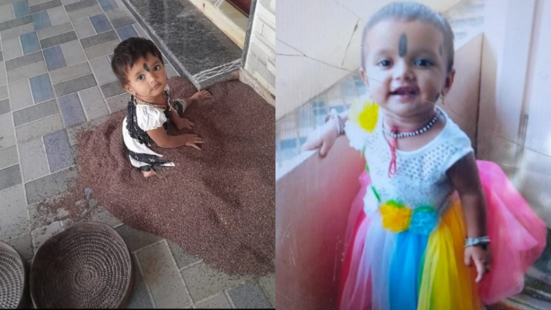 ತಾಯಿಯೊಂದಿಗೆ ದೇವಸ್ಥಾನಕ್ಕೆ ತೆರಳುತ್ತಿದ್ದಾಗ ಲಾರಿ ಹರಿದು 4ರ ಬಾಲಕಿ ದುರ್ಮರಣ