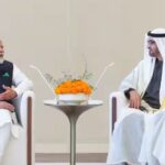 ಪ್ರಧಾನಮಂತ್ರಿ ಶ್ರೀ ನರೇಂದ್ರ ಮೋದಿ ಯುಎಇ ಅಧ್ಯಕ್ಷರಾದ​​​​​​​ ಶೇಖ್ ಮೊಹಮ್ಮದ್ ಬಿನ್ ಜಾಯೆದ್ ಅಲ್ ನಹ್ಯಾನ್ ಅವರೊಂದಿಗೆ ಸಮಾಲೋಚನೆ