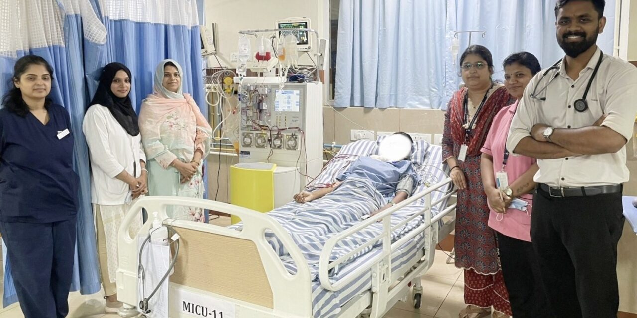 Yenepoya Medical College Hospital successfully performs Centrifuge-Based Therapeutic Plasma Exchange (cTPE) for Neuromyelitis Optica (NMO)