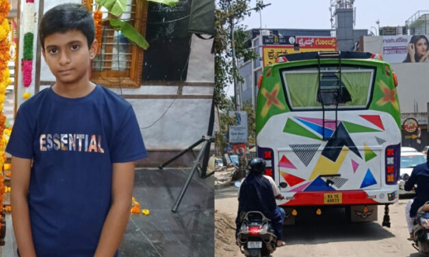 ರಸ್ತೆ ದಾಟಲು ನಿಂತಿದ್ದಾಗ ತಲೆ ಸುತ್ತಿ ಬಿದ್ದ ವಿದ್ಯಾರ್ಥಿ – ಖಾಸಗಿ ಬಸ್ ಹರಿದು ಸಾವು
