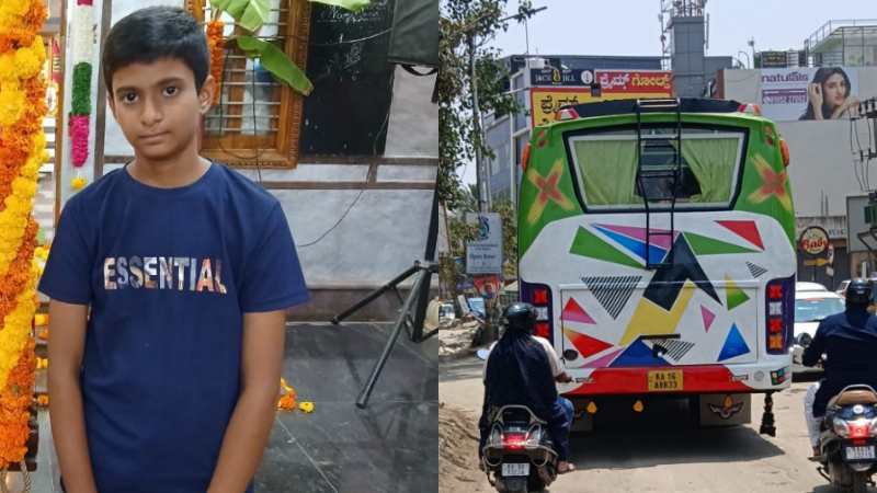 ರಸ್ತೆ ದಾಟಲು ನಿಂತಿದ್ದಾಗ ತಲೆ ಸುತ್ತಿ ಬಿದ್ದ ವಿದ್ಯಾರ್ಥಿ – ಖಾಸಗಿ ಬಸ್ ಹರಿದು ಸಾವು