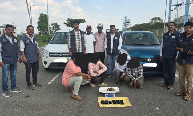 1 ಕೋಟಿ ಮೌಲ್ಯದ 2 ತಲೆ ಮಣ್ಣು ಮುಕ್ಕ ಹಾವು ಮಾರಾಟಕ್ಕೆ ಯತ್ನ – ಐವರು ಅರೆ‌ಸ್ಟ್‌