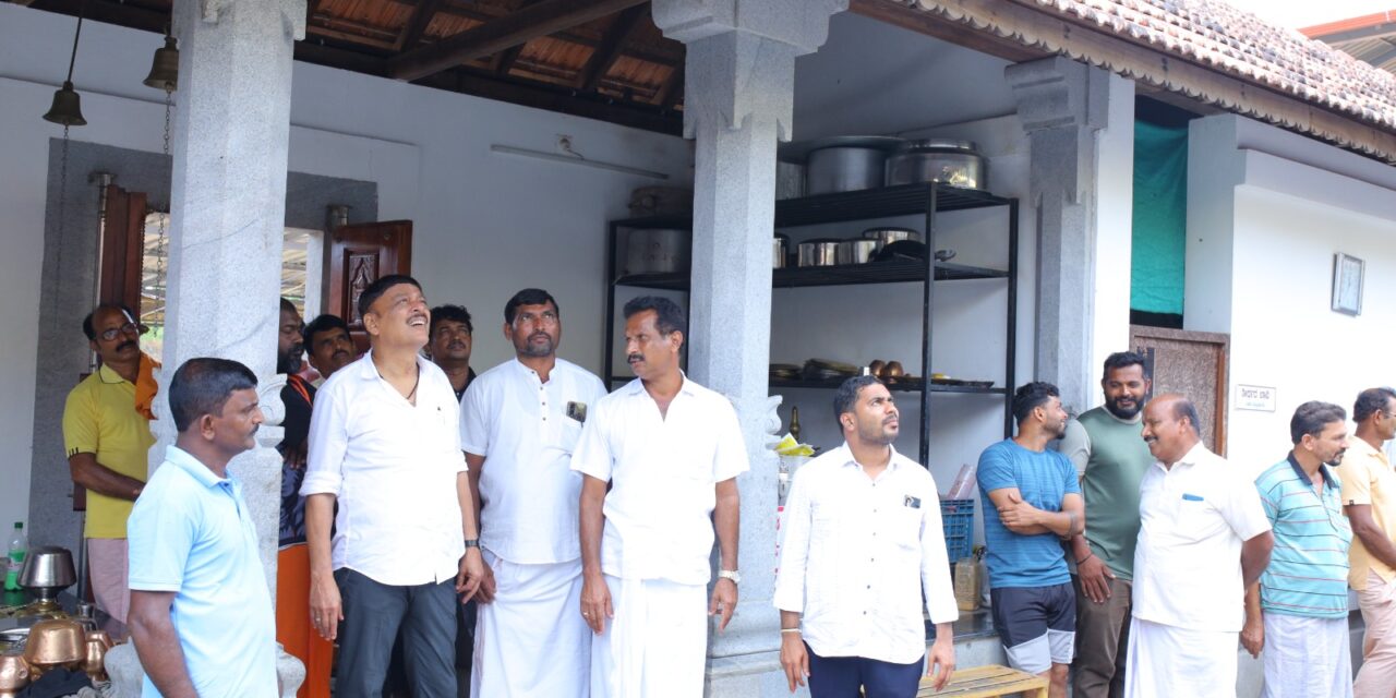 ಸಿಡಿಲು ಬಡಿದು ಹಾನಿಗೊಳಗಾದ ಇಳಿಯೂರು ಶ್ರೀ ಮಹಾವಿಷ್ಣು ದೇವಸ್ಥಾನಕ್ಕೆ ಬಂಟ್ವಾಳ ಶಾಸಕ ರಾಜೇಶ್ ನಾಯ್ಕ್ ಉಳಿಪ್ಪಾಡಿಗುತ್ತು ಭೇಟಿ