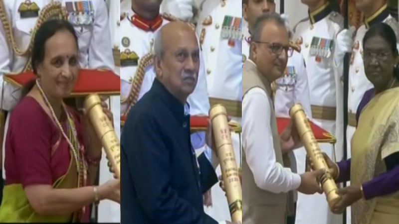 ಕರ್ನಾಟಕದ ಐವರು ಸಾಧಕರಿಗೆ ಪದ್ಮ ಪ್ರಶಸ್ತಿ ಪ್ರದಾನ ಮಾಡಿದ ರಾಷ್ಟ್ರಪತಿ