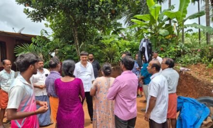 ಭಾರೀ ಮಳೆಗೆ  ಮನೆ ಛಾವಣಿ ಕುಸಿತ :  ಸ್ಥಳಕ್ಕೆ ಬಂಟ್ವಾಳ ಶಾಸಕ ರಾಜೇಶ್ ನಾಯ್ಕ್ ಉಳಿಪ್ಪಾಡಿಗುತ್ತು ಭೇಟಿ