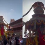 ವಿಟ್ಲಪಿಂಡಿ ಉತ್ಸವ ವೇಳೆ ರಥದಿಂದ ಕೆಳಗೆ ಬಿದ್ದ ಮಣ್ಣಿನ ಮೂರ್ತಿ